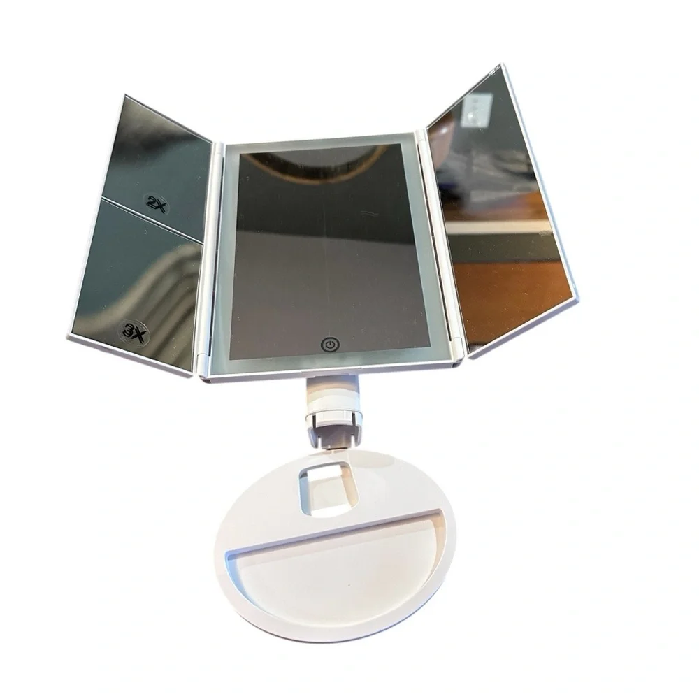Makeup Mirror Prosper Beauty LIT LED Panoramic Vanity Mirror –‎ Tri-Fold Lighted